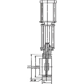 The pneumatic knife gate valve