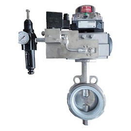 The pneumatic soft-sealed centerline butterfly valve