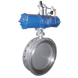 Pneumatic ventilation butterfly valve