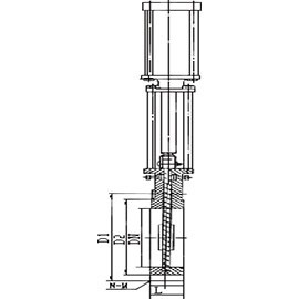 The pneumatic knife gate valve